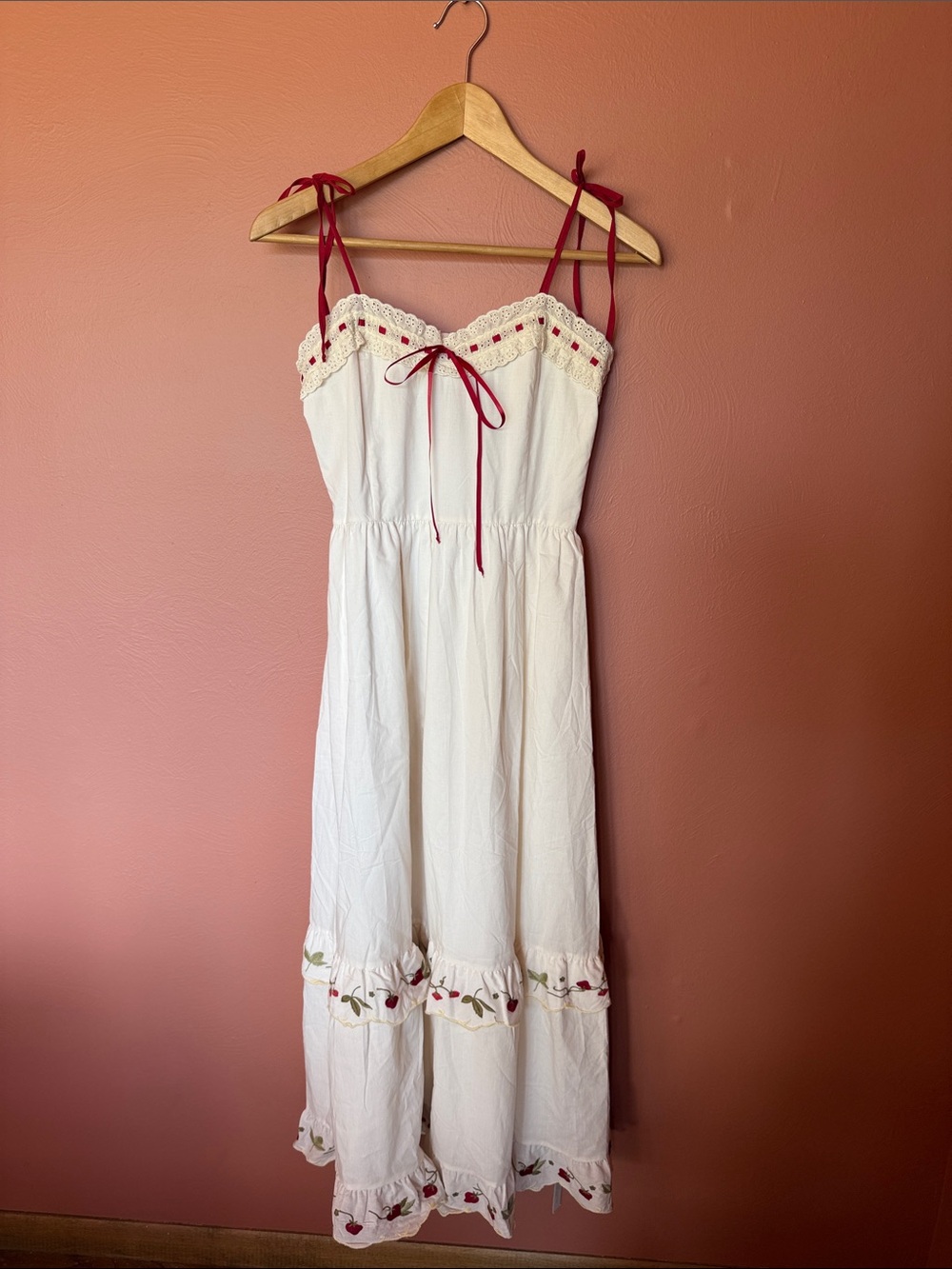 Christy Dawn Emma Dress In Strawberry Cream - Picture 2 of 6